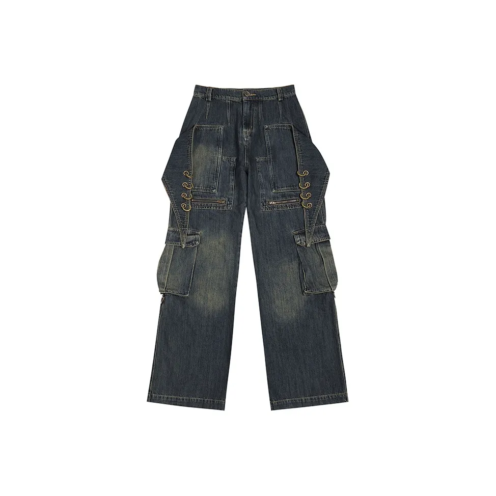 DND4DES Jeans Unisex Navy Blue