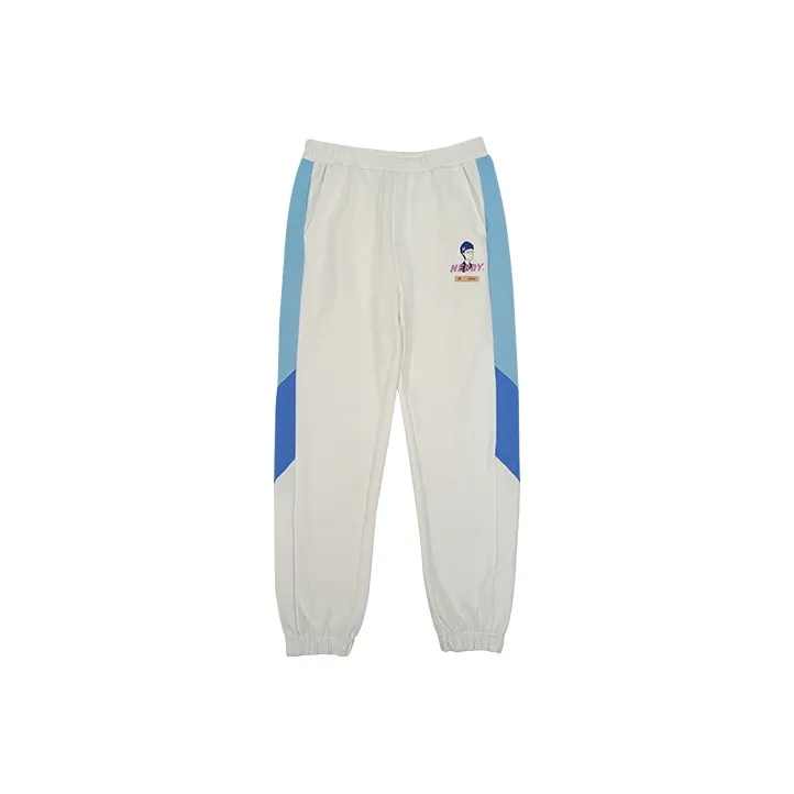 NERDY Штаны с манжетами Повседневные брюки Унисекс Белый