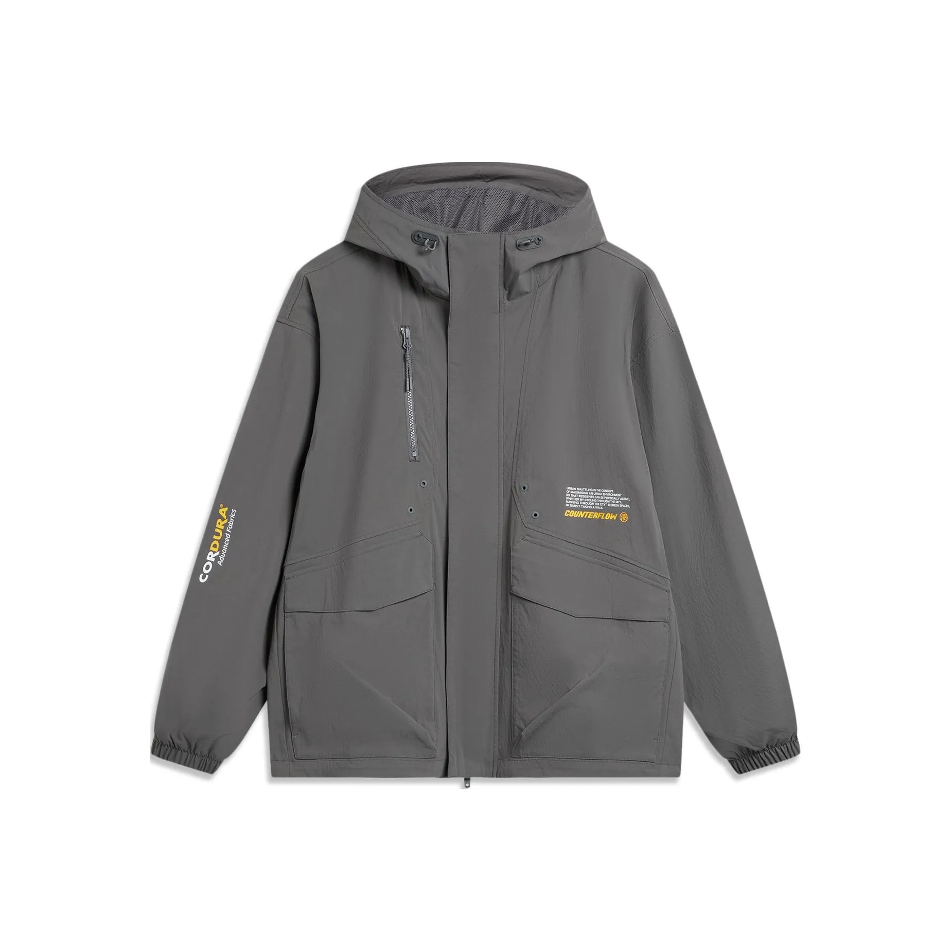 LiNing Jackets Coats Men's Thunderstorm Gray