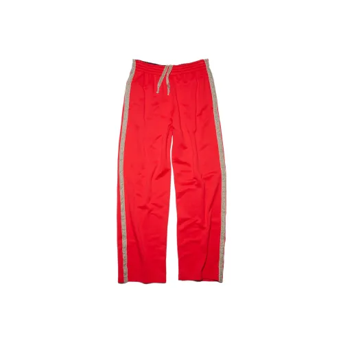 ACNE STUDIOS Красные Унисекс Вязаные Спортивные брюки