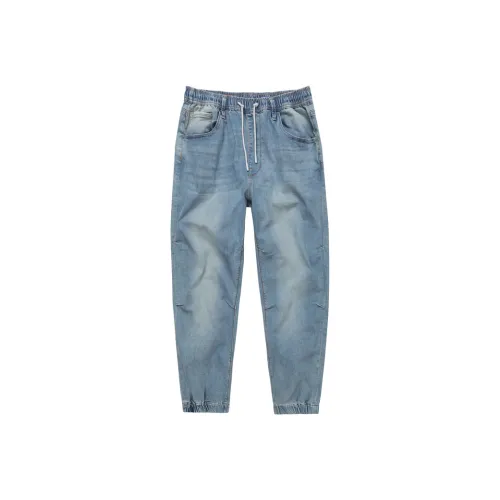 ABLE JEANS Винтажные джинсы для мужчин небесно-голубого цвета