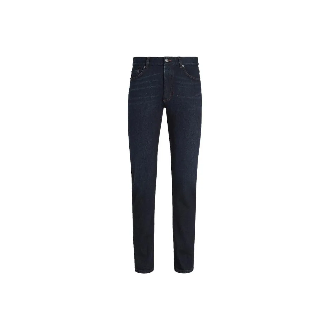Zegna Logo Patch Straight Leg Jeans
