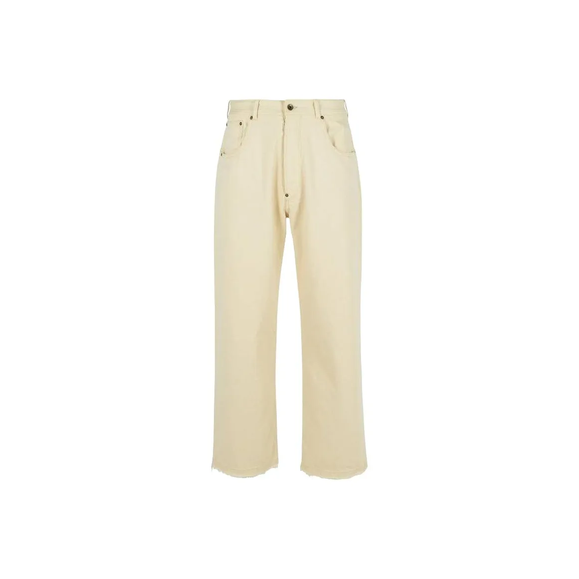 Maison Margiela Buckle Detailed Straight Leg Jeans