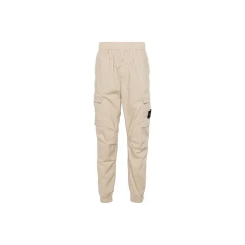 STONE ISLAND Бежевые Мужские Брюки Карго