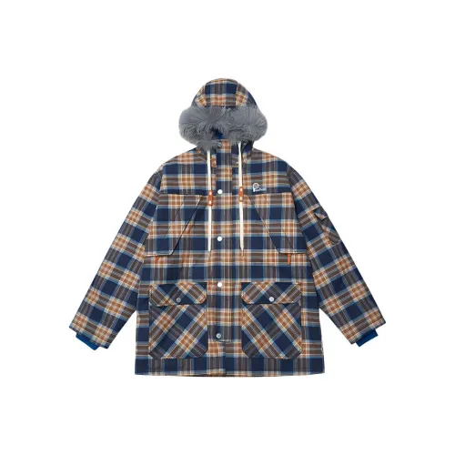 Penfield Синяя клетка Мужские пуховые куртки
