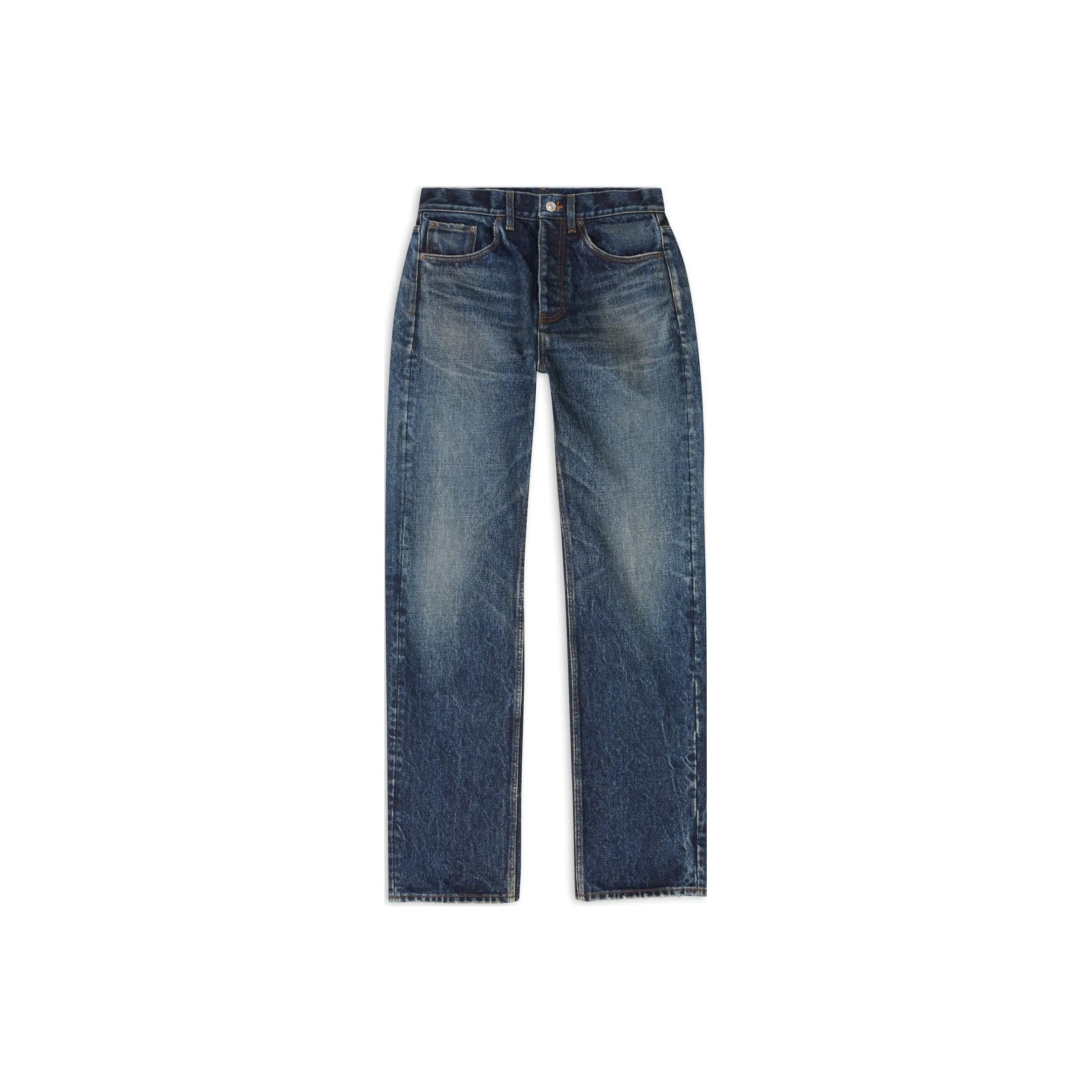 Balenciaga Men's Relaxed Selvedge Heavy Denim Large Fit Jeans