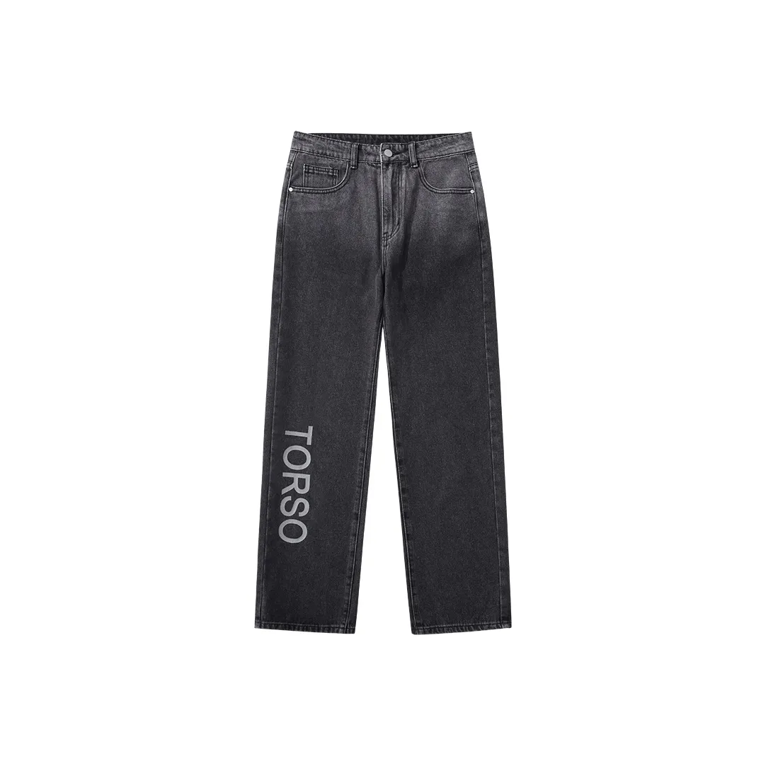Torso Jeans Unisex Black Gray Color