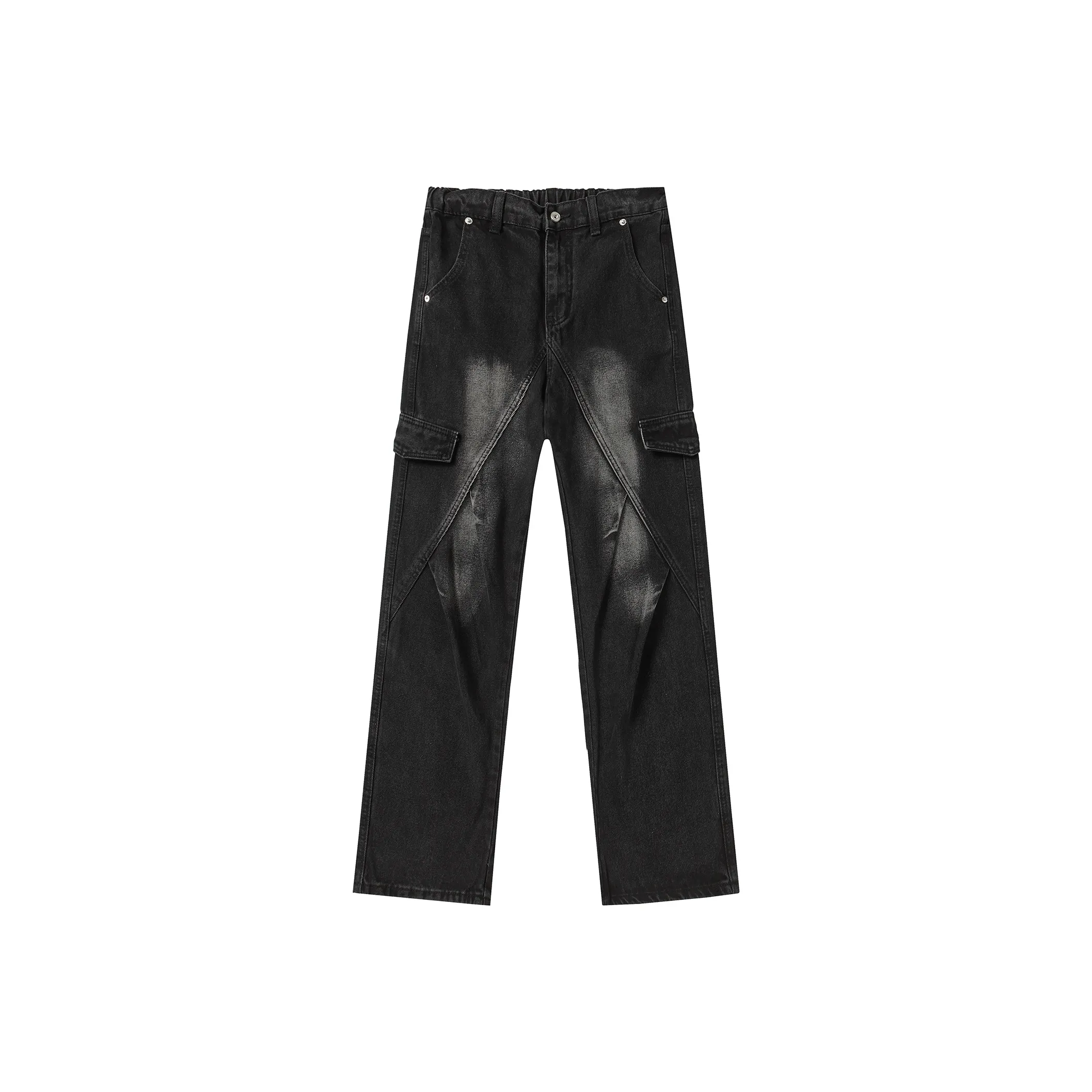 Michael Rock Jeans Unisex Washed Black
