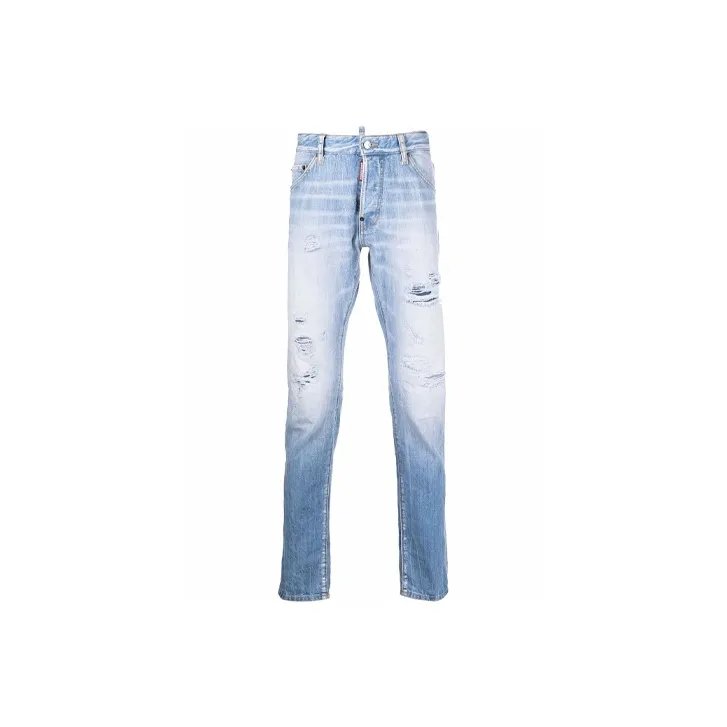 DSQUARED 2 Faded Effect Straight Leg Jeans
