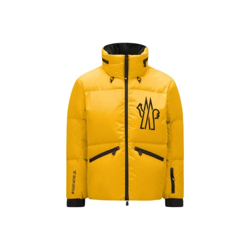 Moncler Grenoble Желтая Мужская Пуховая Куртка