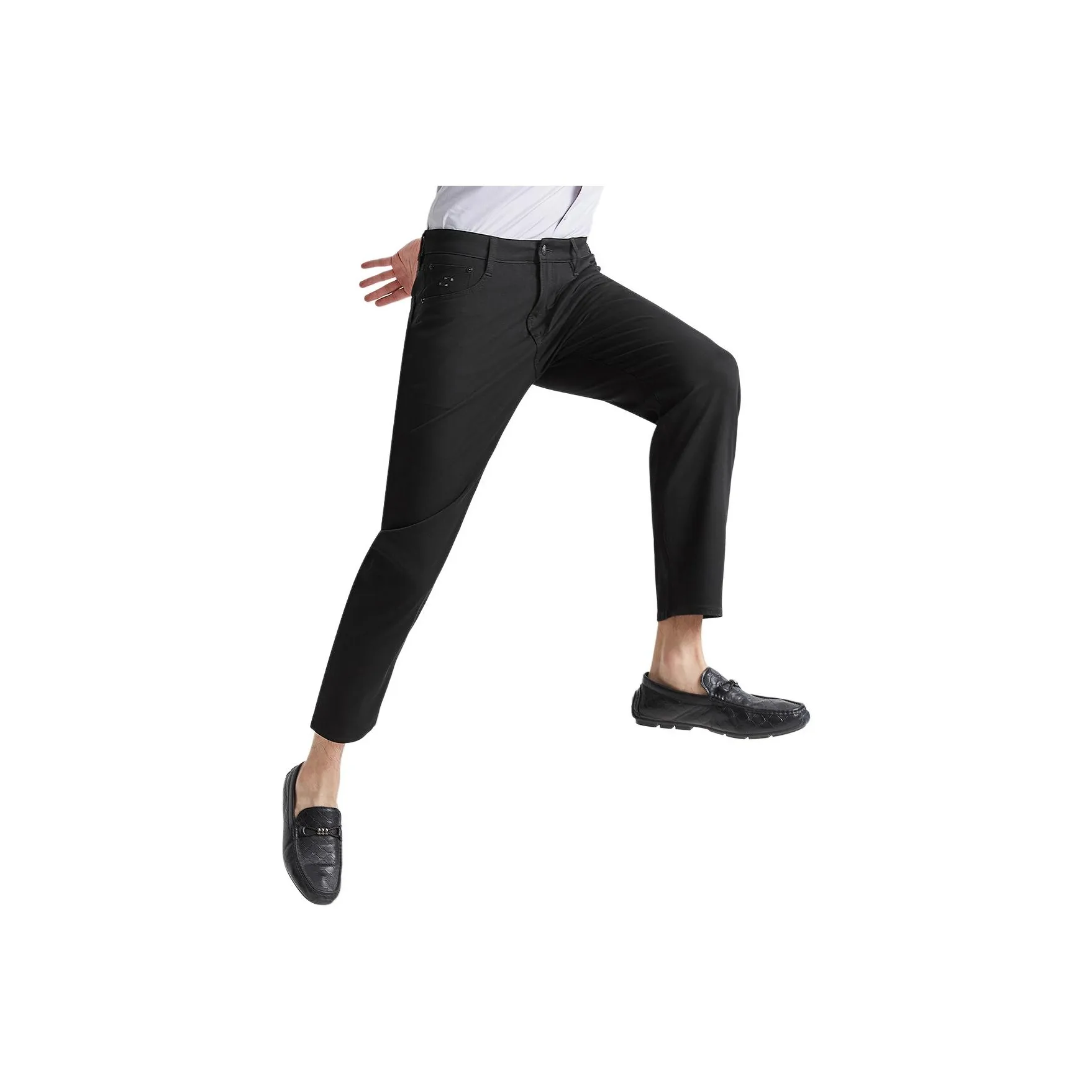 LESS IS MORE Four WAY Эластичный SS25 Джинсы Мужской Черный G5XNZ00301