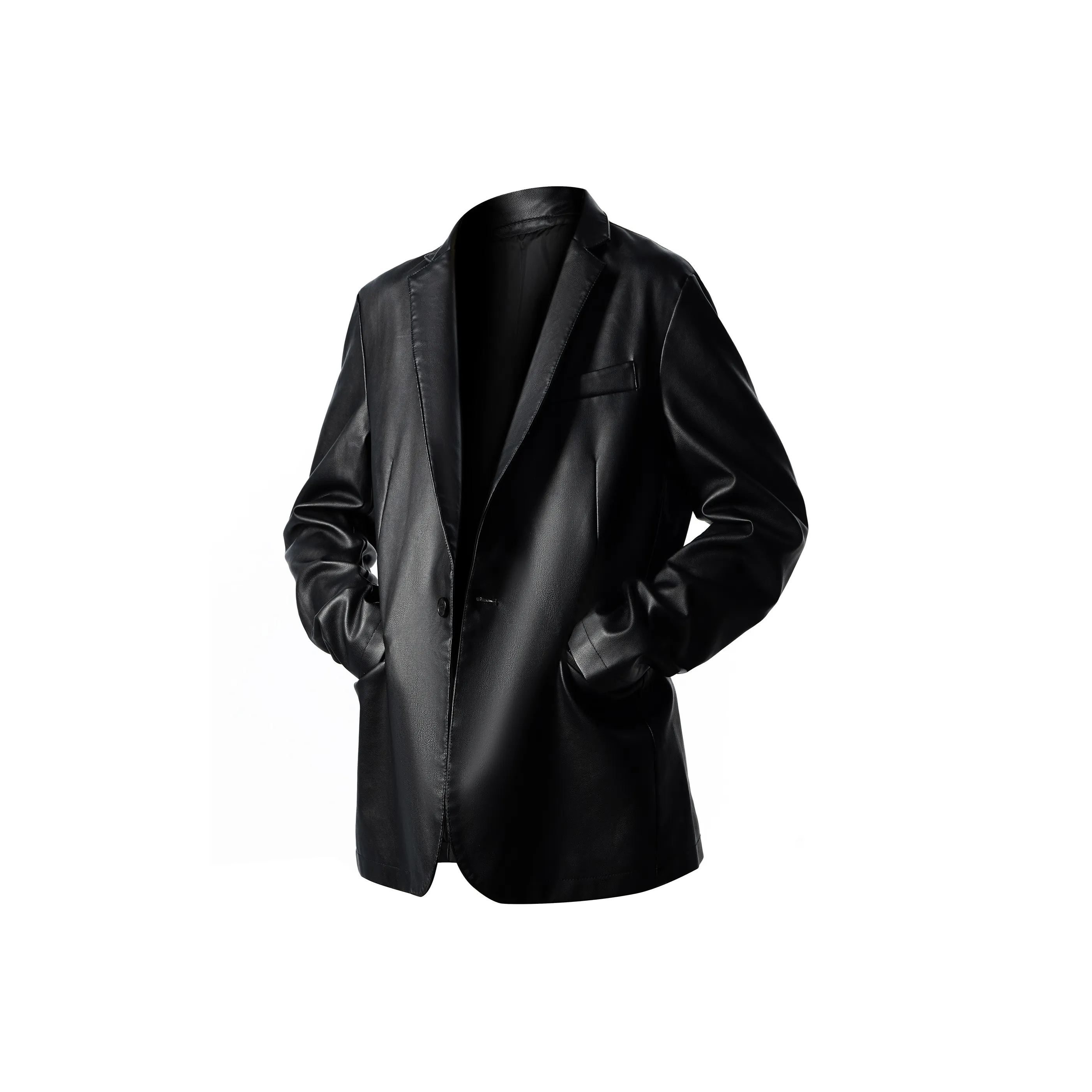 WKPY Черный Унисекс Кожаные куртки