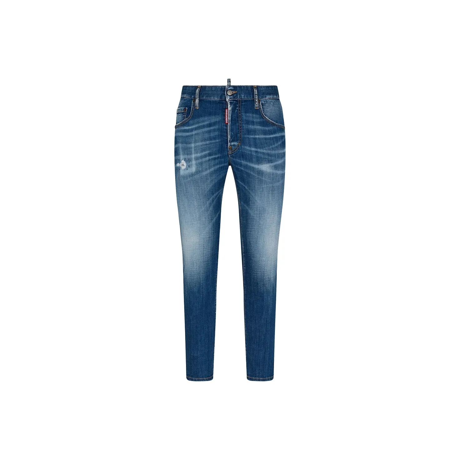 DSQUARED 2 Logo Patch Distressed Skinny Jeans