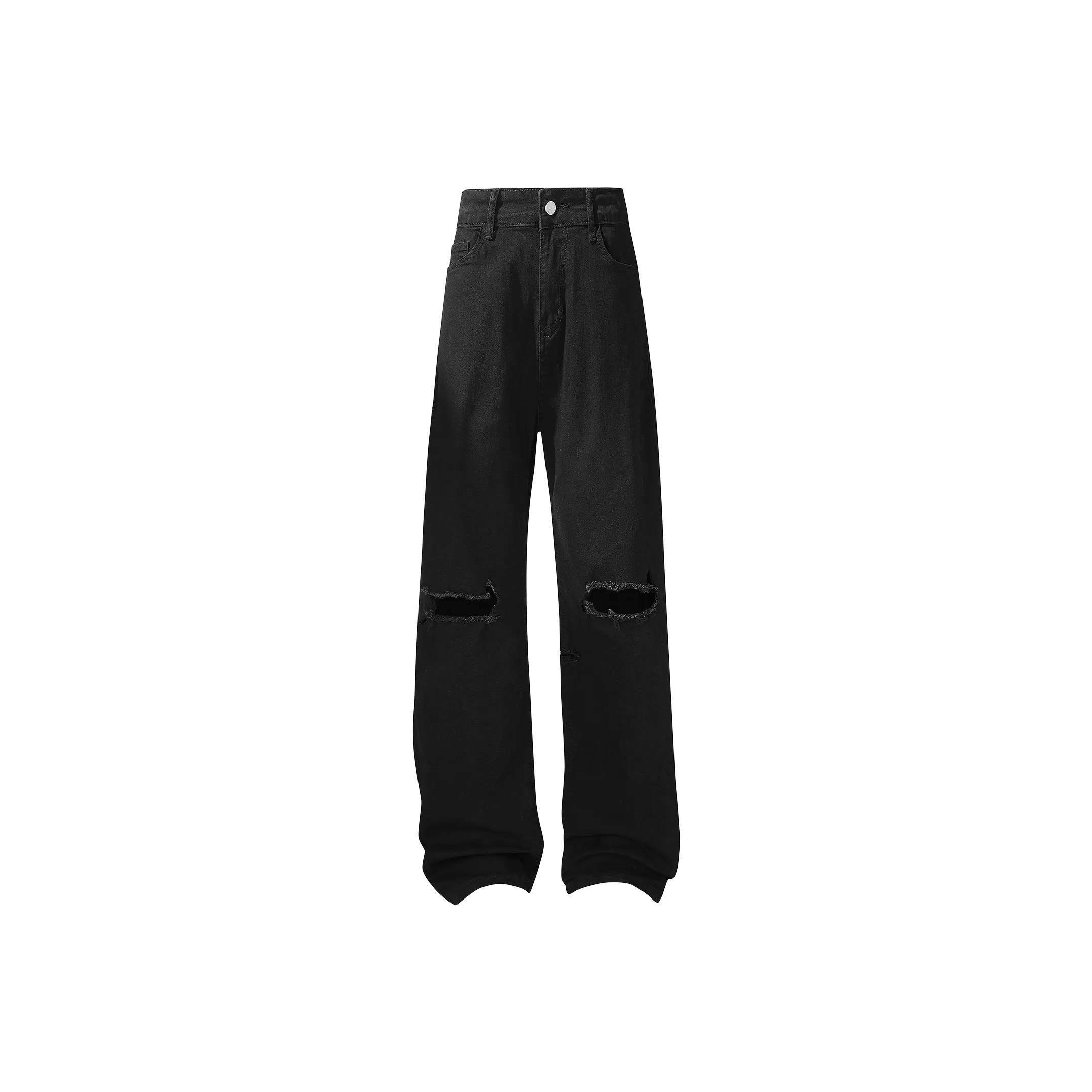 COC CUBE Черные Рваные Унисекс Джинсы