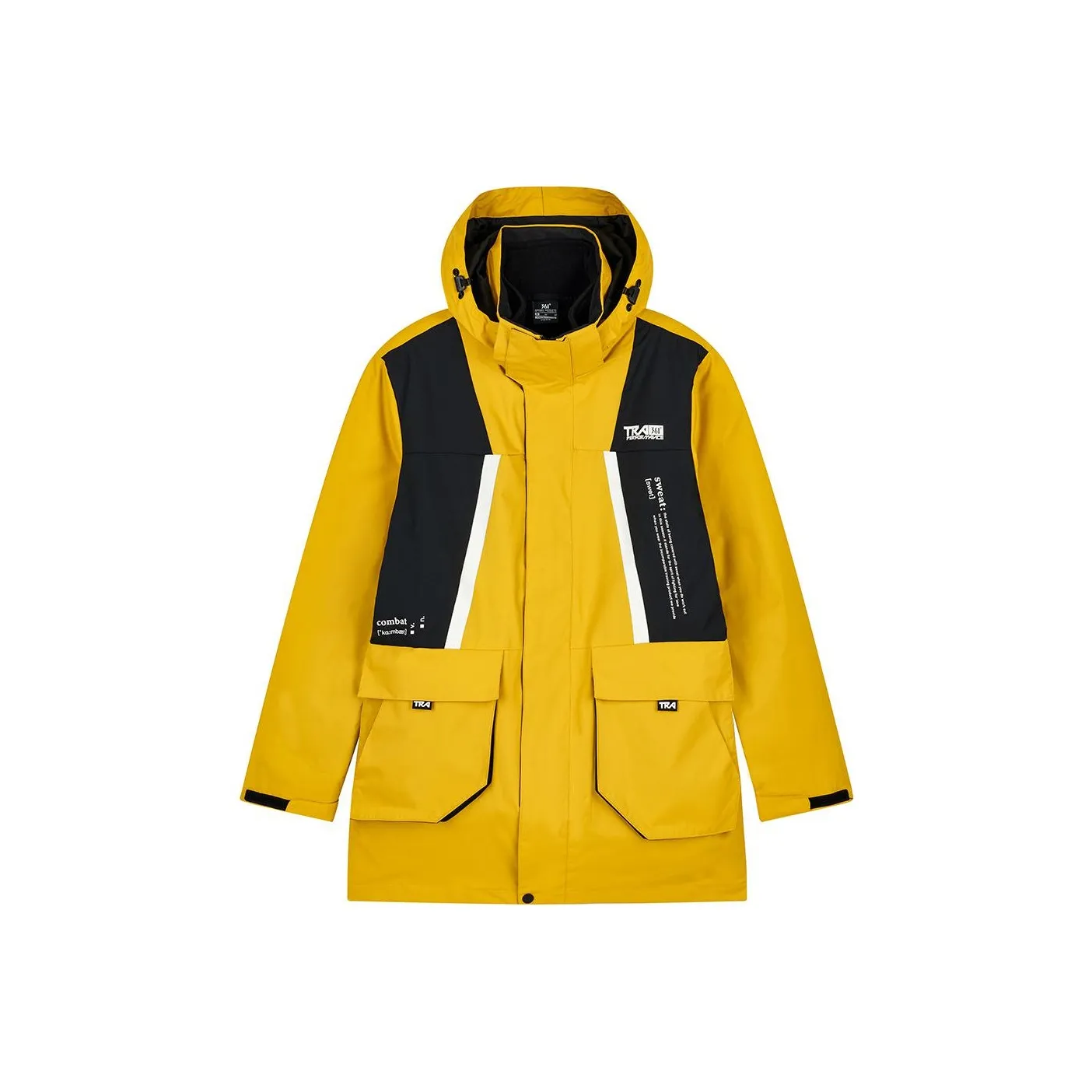 361° Тренчкот Мужской Golden Rye Желтый Основной черный