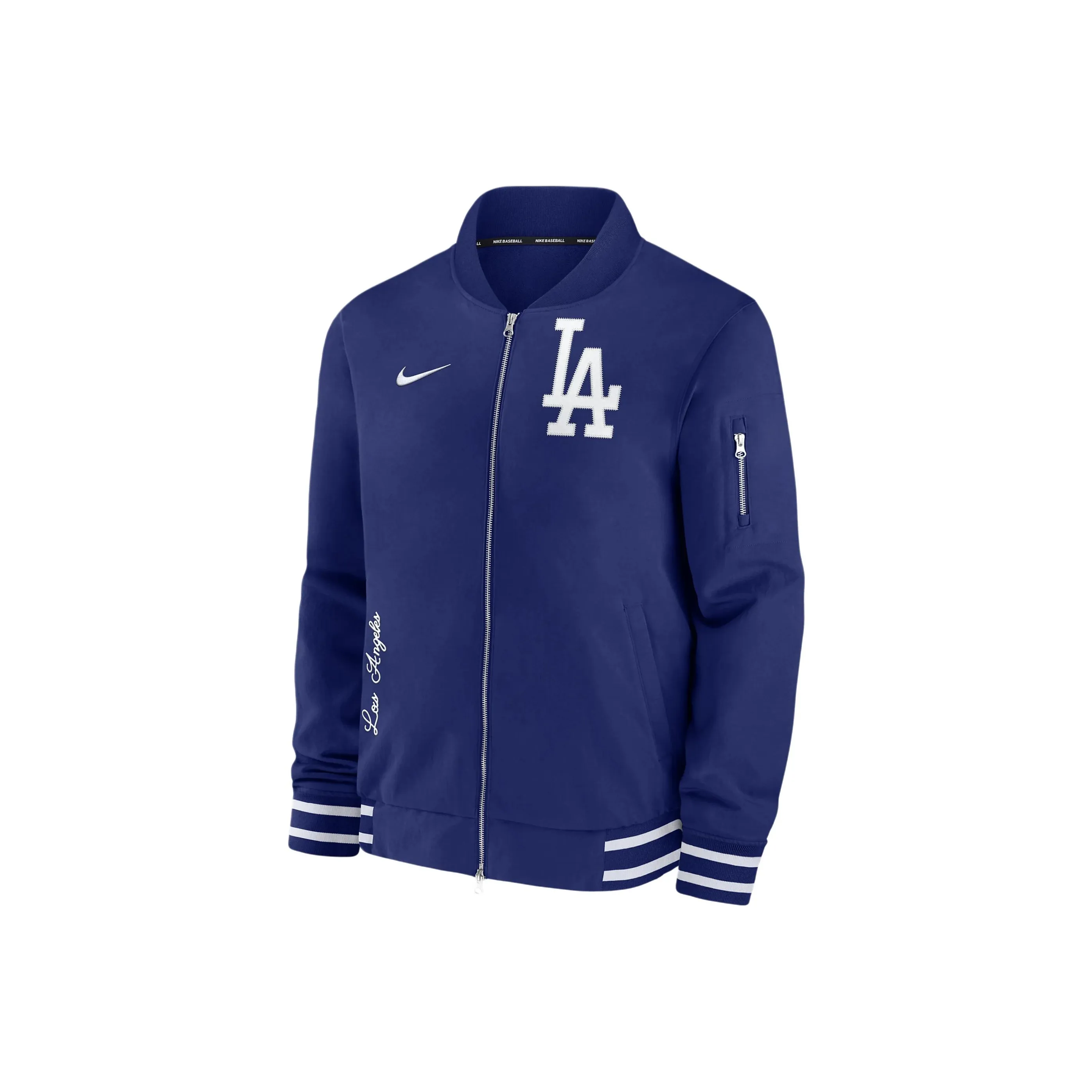 Nike Los Angeles Dodgers Authentic Collection Dugout Men's Nike Mlb Full Zip Bomber Jacket