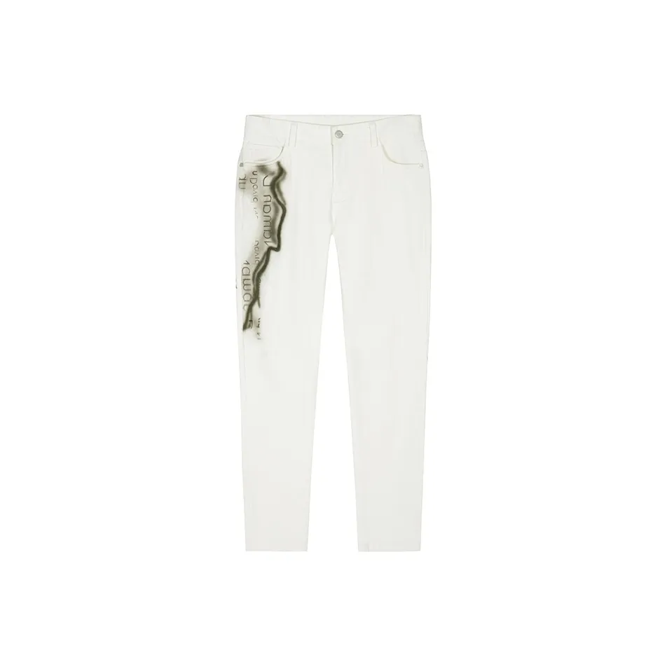 DAVID NAMAN Jeans Men's White