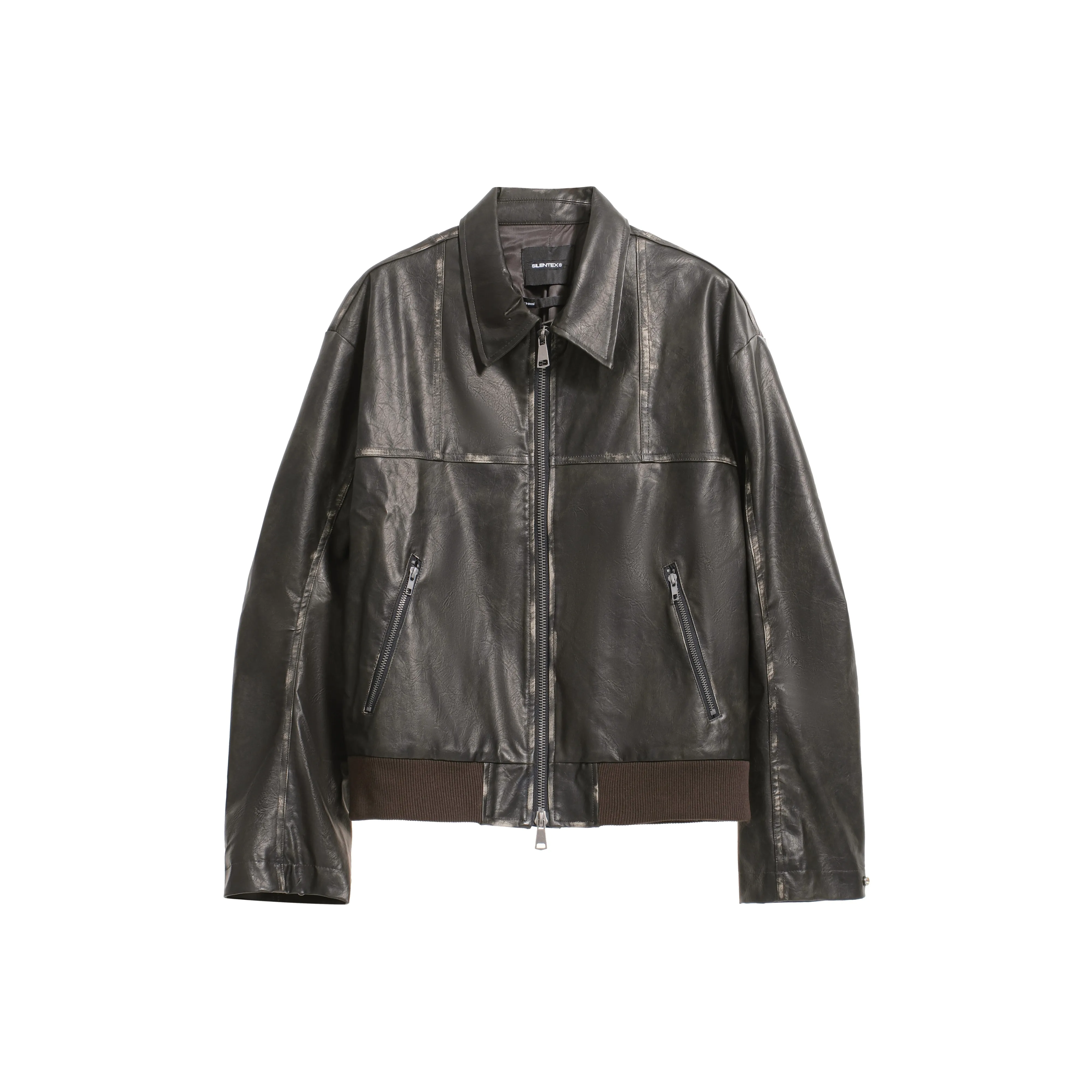 Silente Leather Jacket Unisex Dark Brown