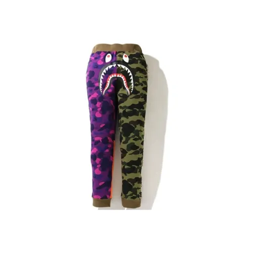 A BATHING APE Shark Series Многоцветные Мужские Вязаные Тренировочные Брюки