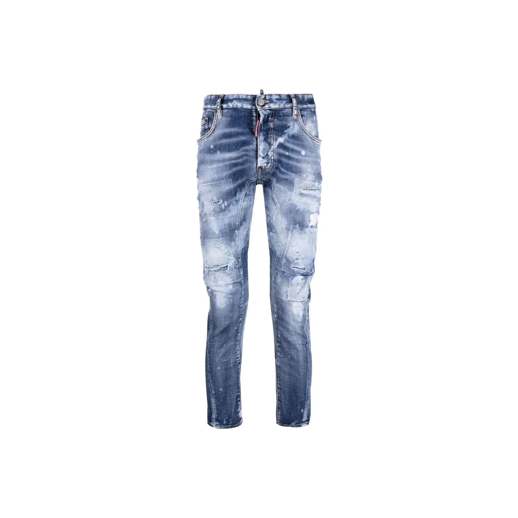 DSQUARED 2 Mid Rise Distressed Skinny Jeans