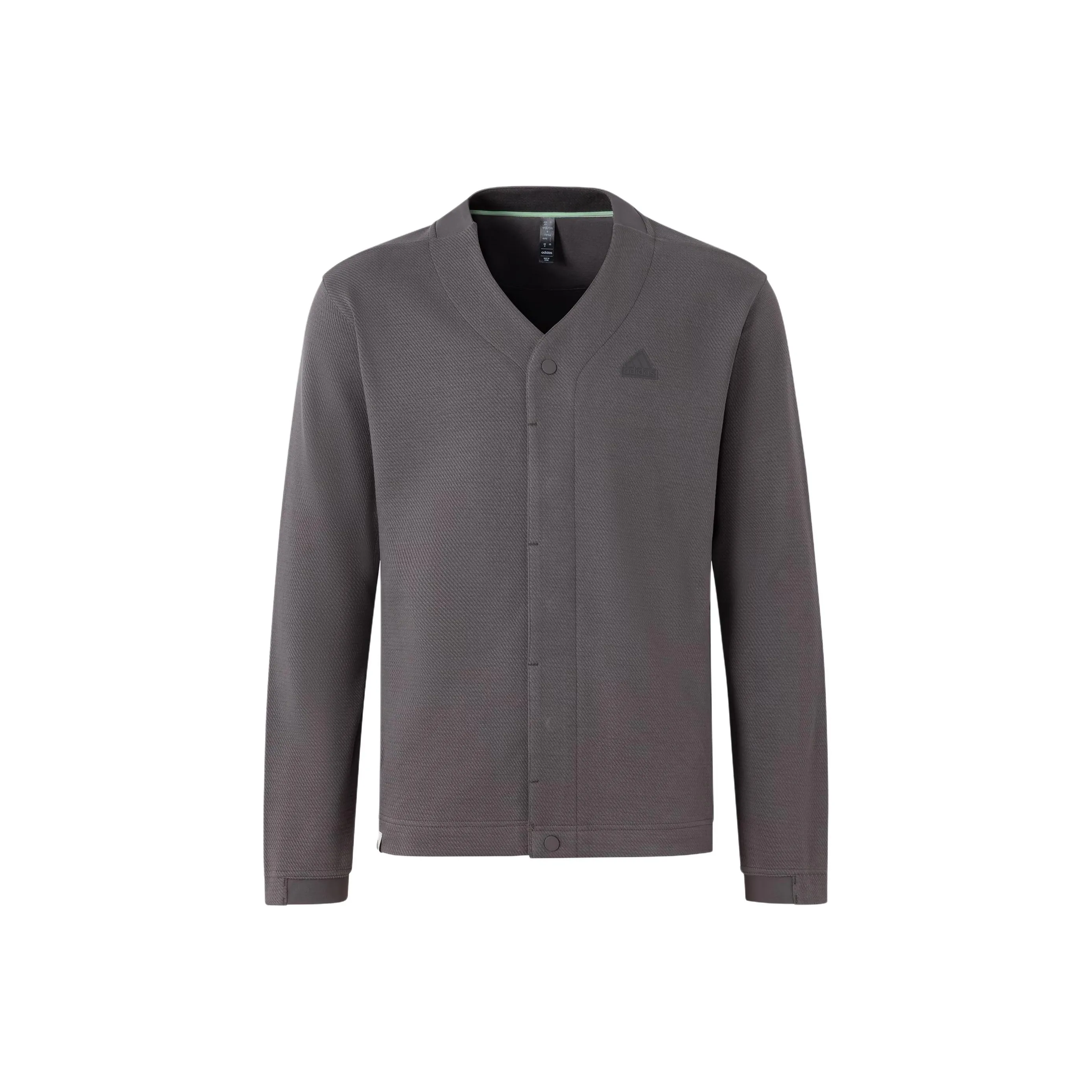 Adidas Business Casual Knit Cardigan Jackets Coats Men's Charcoal Gray