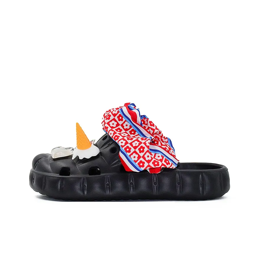 OUBT Креативный Ice Cream Цветочная ткань Экзотическое украшение Sabo Женские Черный