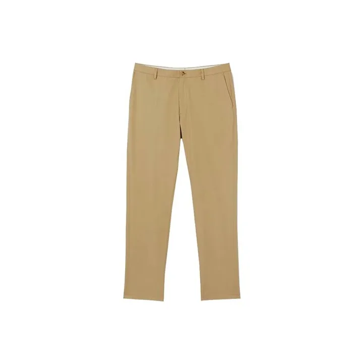 Burberry Icon Stripe Inside Detail Slim Fit Chinos Beige