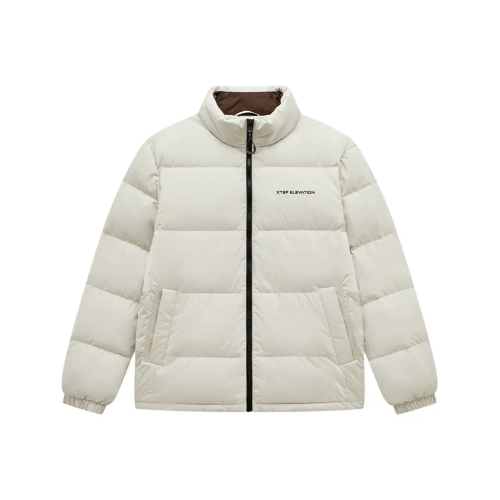 XTEP Пуховик Мужской Пемзовый Серый