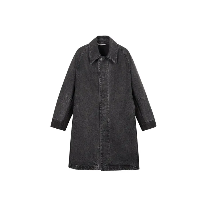 CROQUIS Trench Coats Unisex 990 Denim Black
