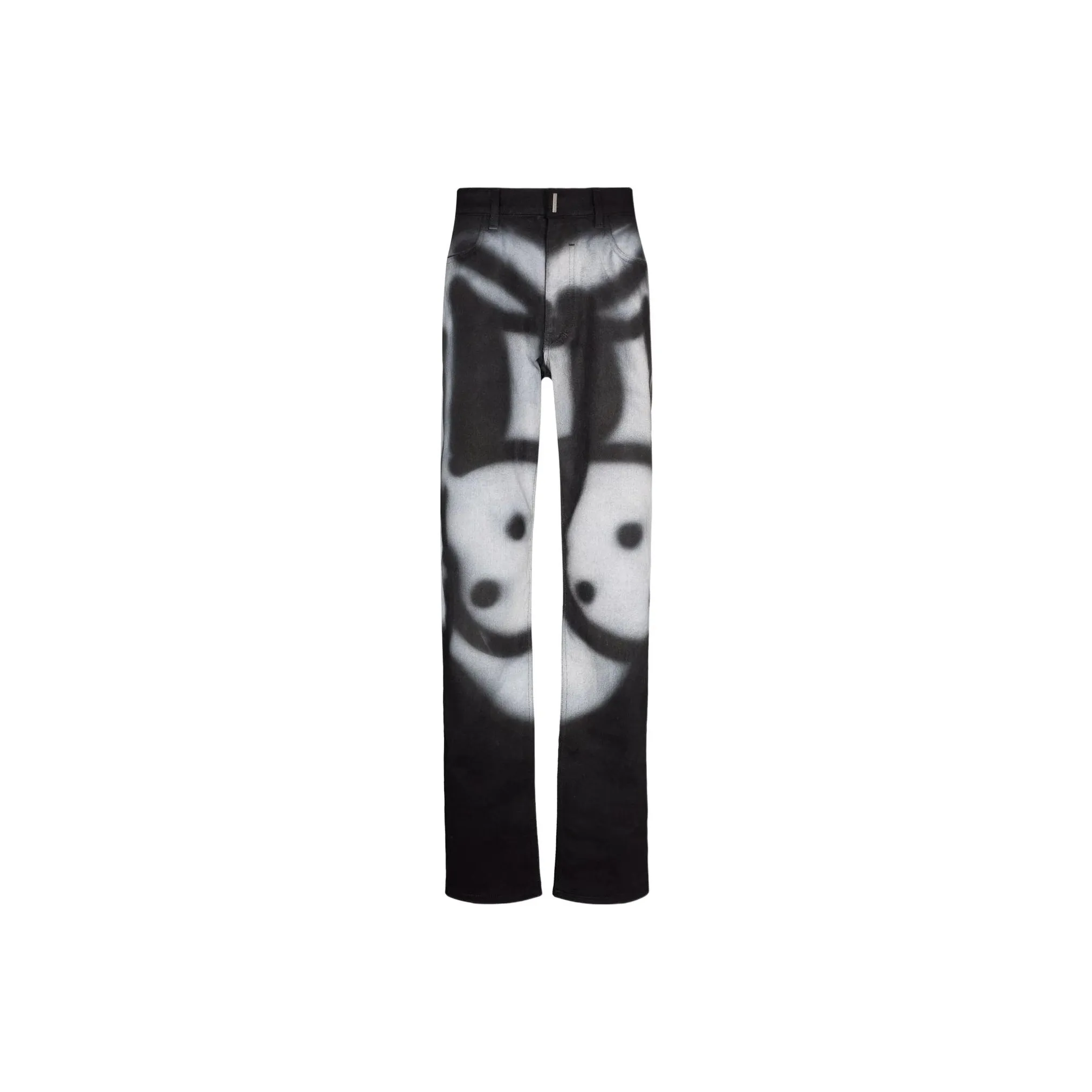 Givenchy X Chito Slim Fit Jeans In 4G Denim With Tag Effect Print