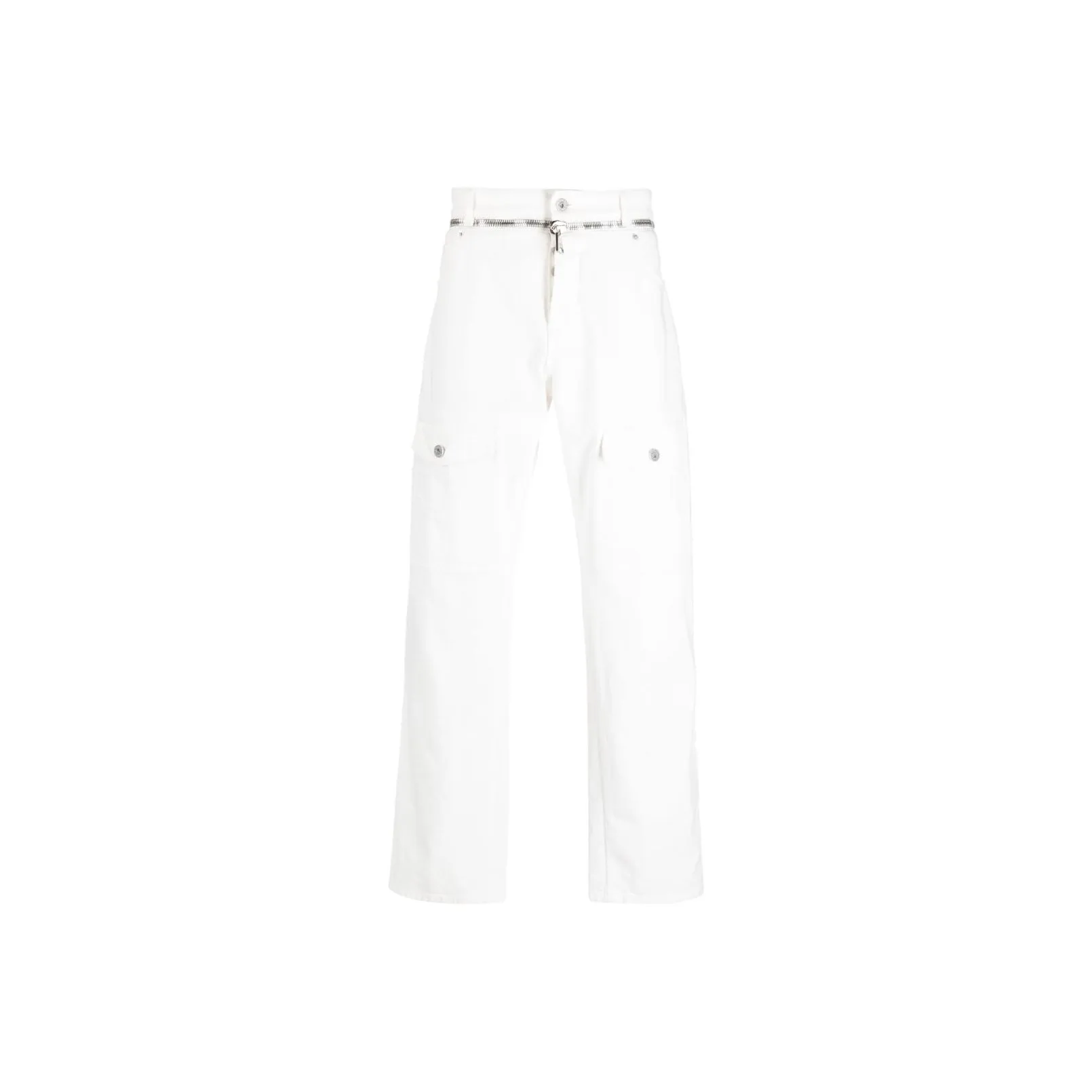 BALMAIN Straight Denim Cargo Pants