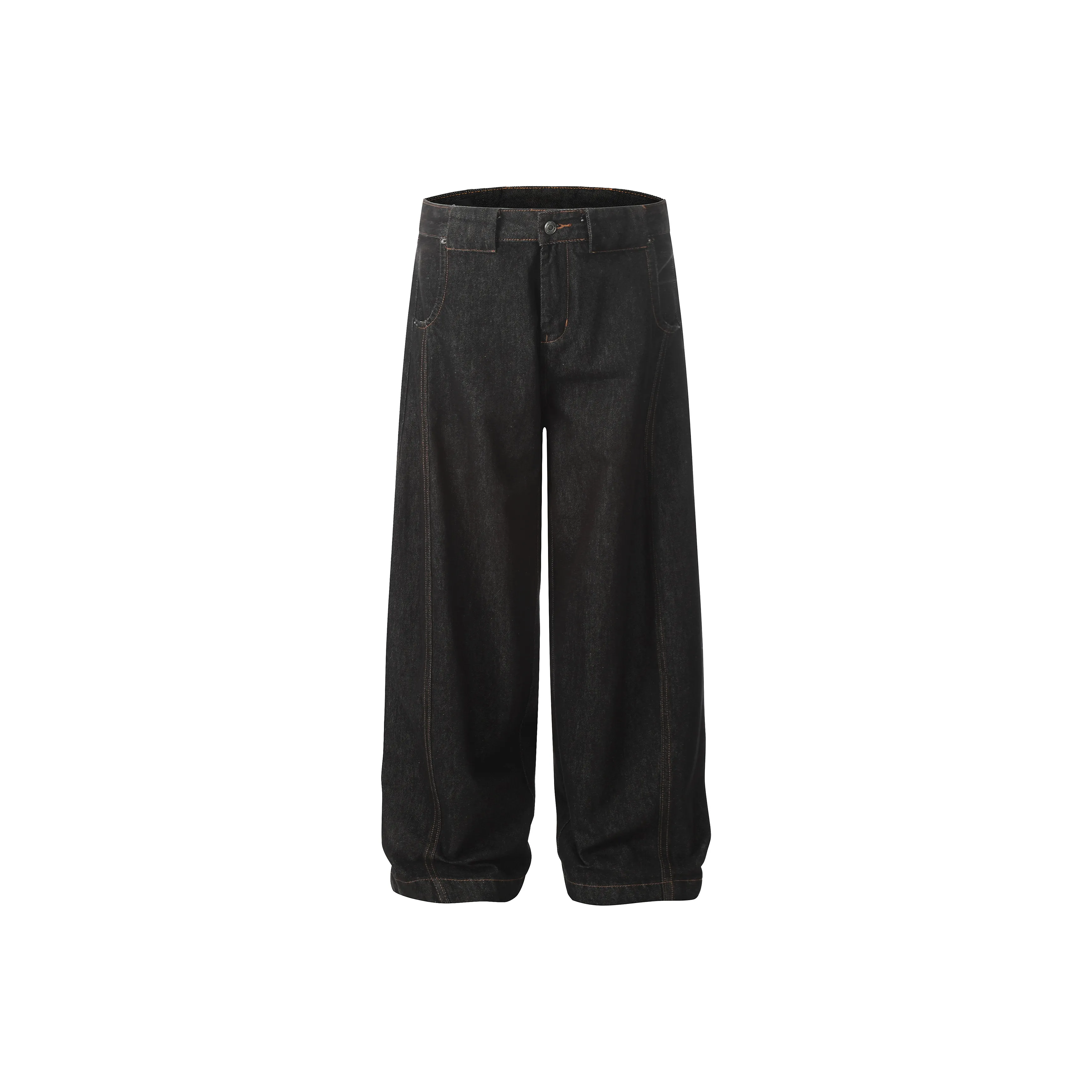 MAD WITCH Широкие брюки Scimitar Джинсы Американский Универсальный Прямой крой Loose Fit Casual Pants Унисекс