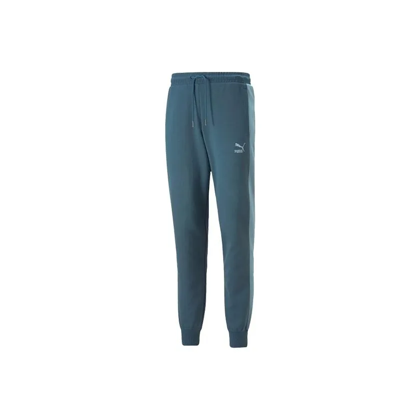 PUMA Fall 2022 T7 Collection Knitted Sweatpants Men's Green