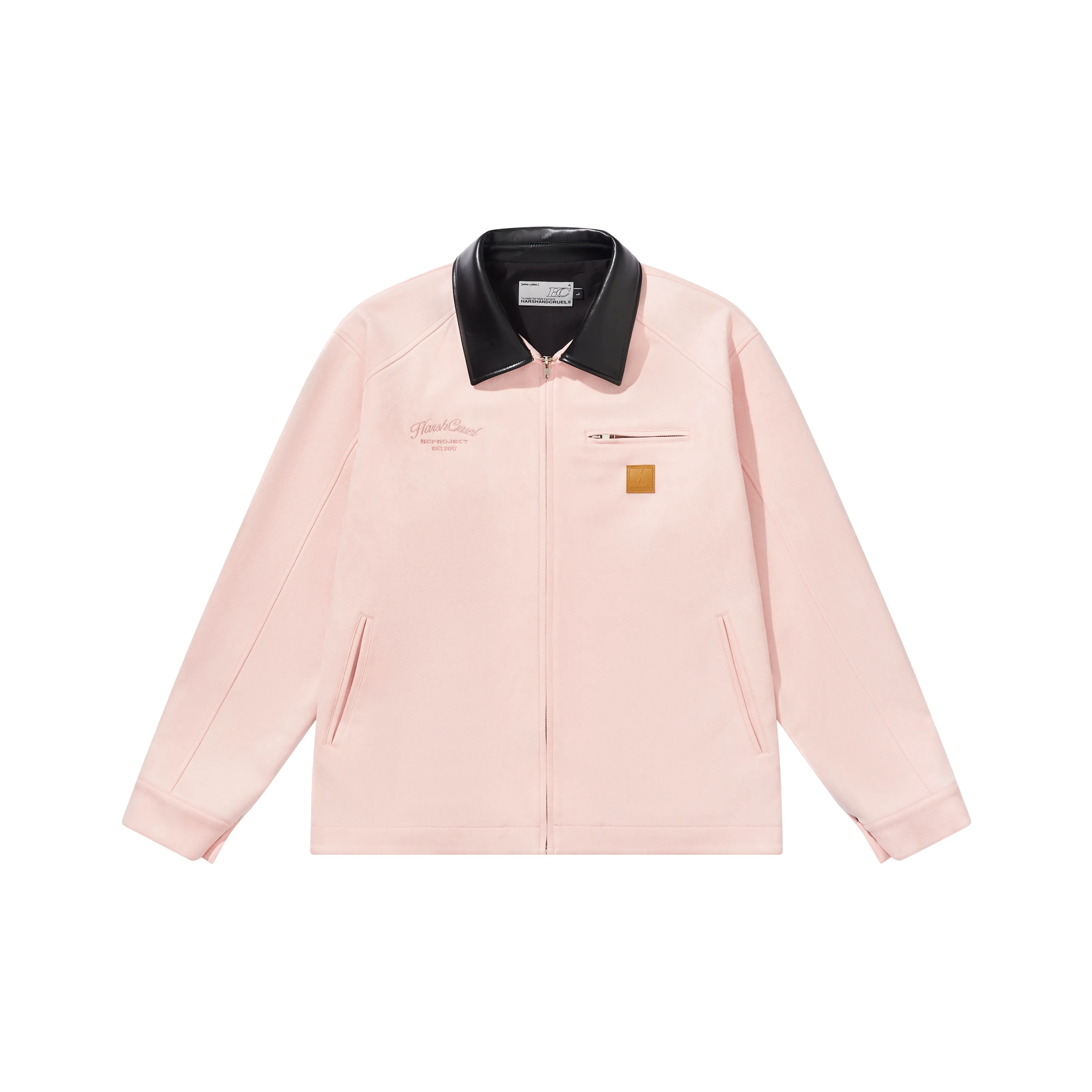 HARSH AND CRUEL Jackets & Coats Unisex Pink