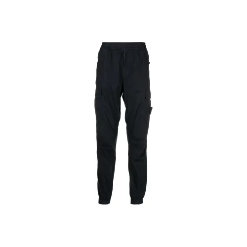 STONE ISLAND Черные Мужские Брюки карго