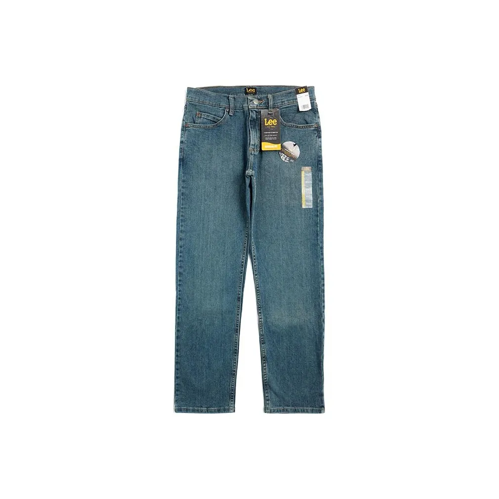 Lee Темно-синий Мужской Джинсы