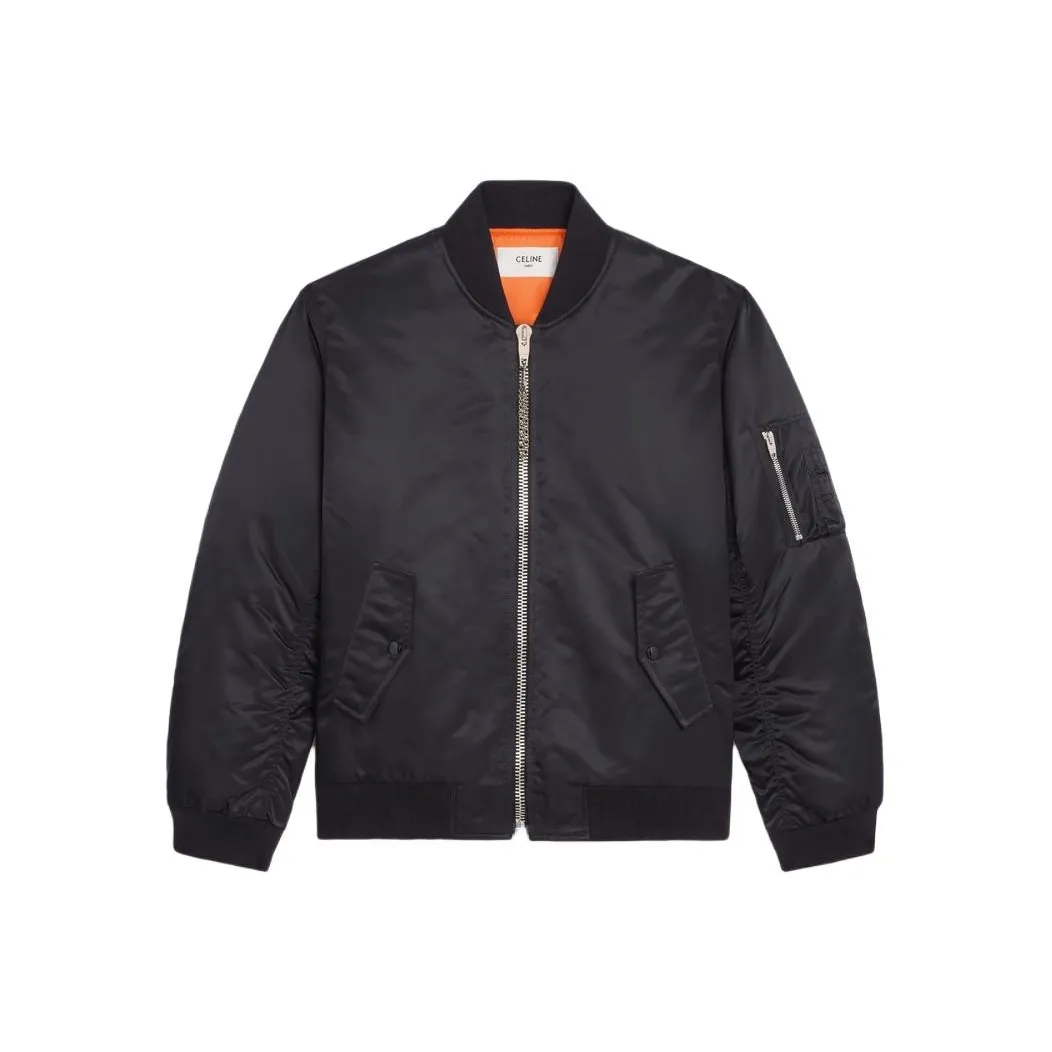 CELINE Nylon Twill Bomber Jacket