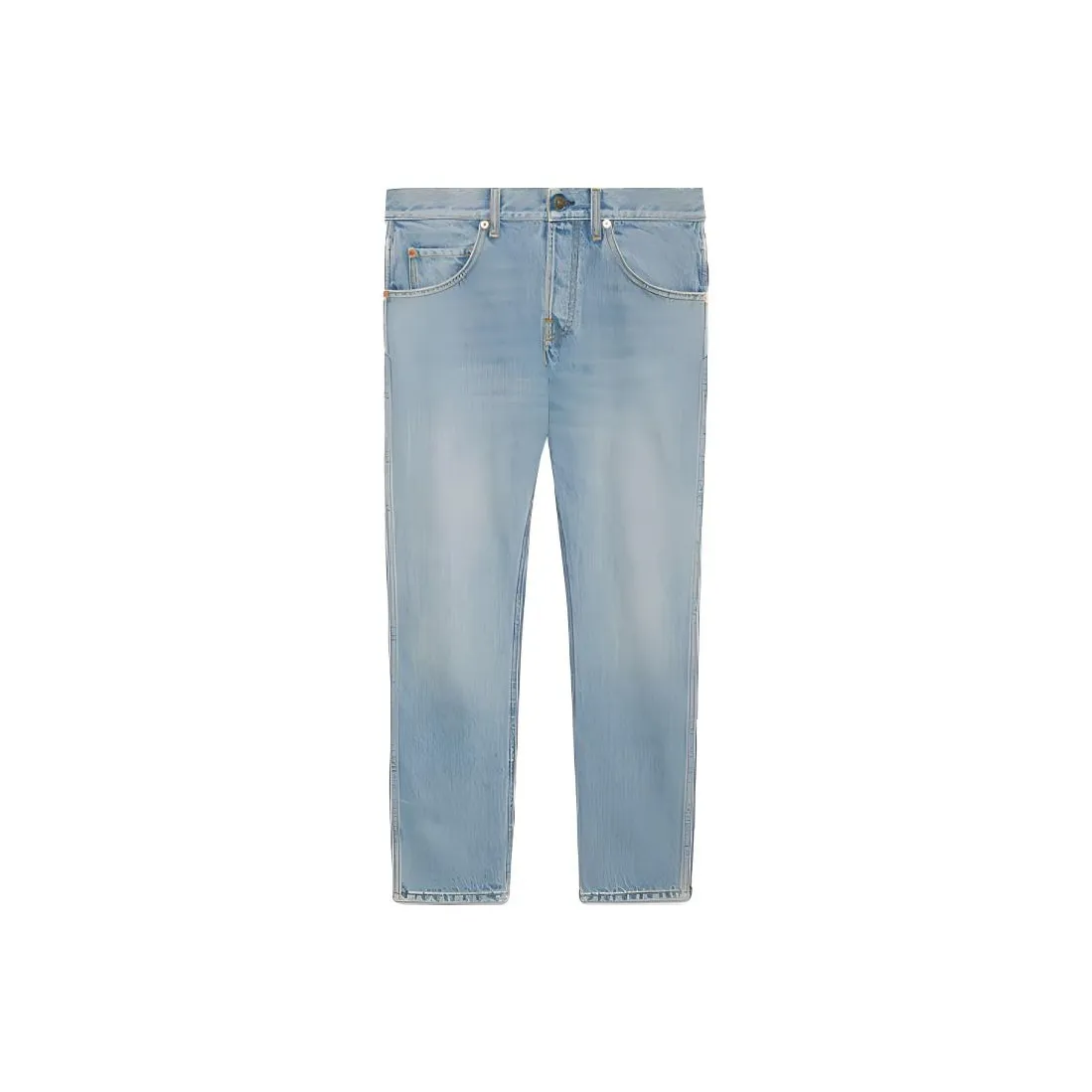 GUCCI Bleach effect Tapered leg Denim Jeans