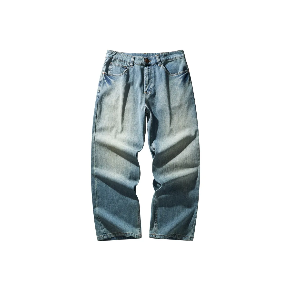 HZWH 2025 Spring AUTUMN Свободный крой Прямые брюки для мужчин