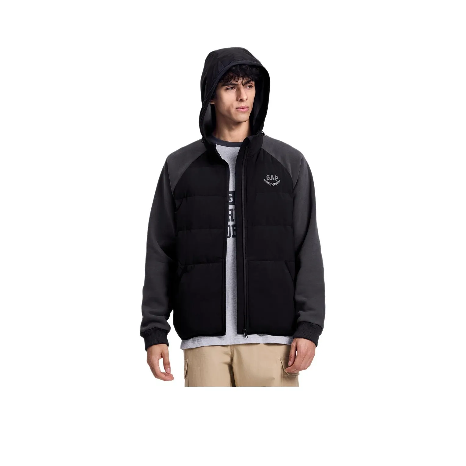 GAP Воротник-стойка С капюшоном Пуховик Пальто Мужской