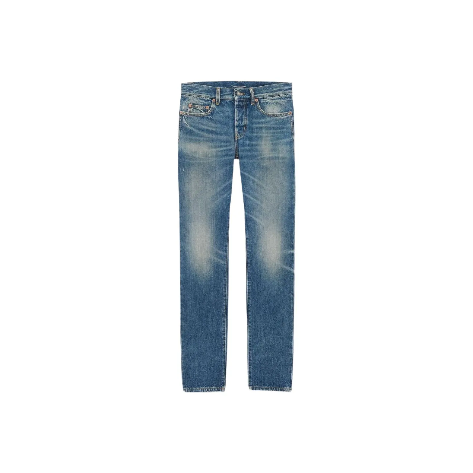 SAINT LAURENT SS24 Джинсы Мужские Светло-Синий