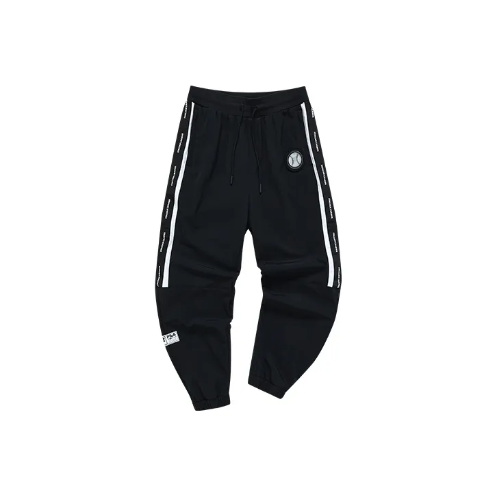 FILA FUSION FILA FUSION Sports Lifestyle Series Knitted Sports Pants Men's Pitch Black