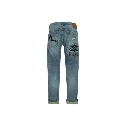 EVISU Джинсовый синий Мужские Джинсы