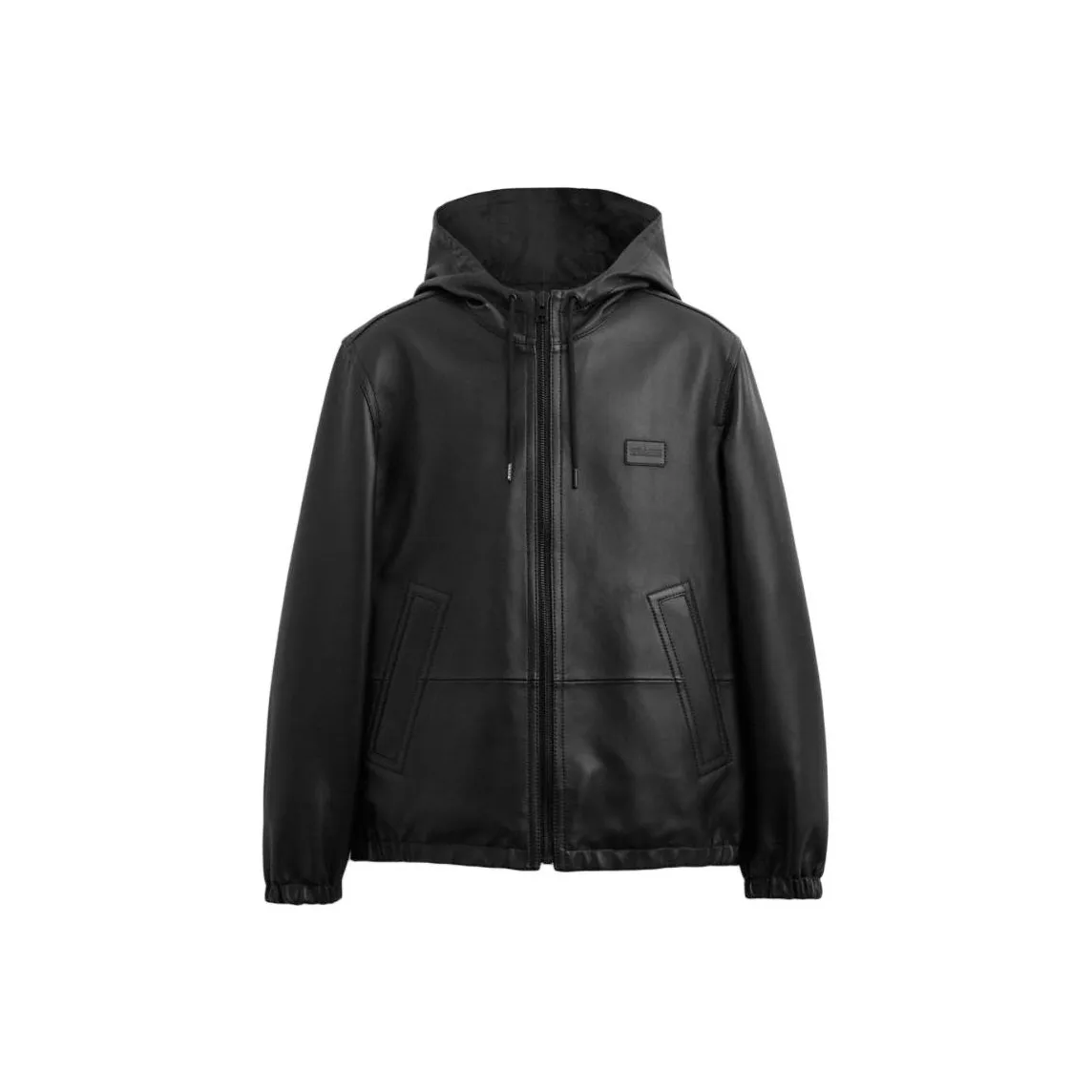 COACH SS24 Leather Jacket Men's Black