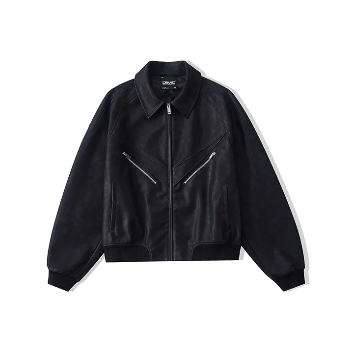 DIMC Leather Jacket Unisex Black