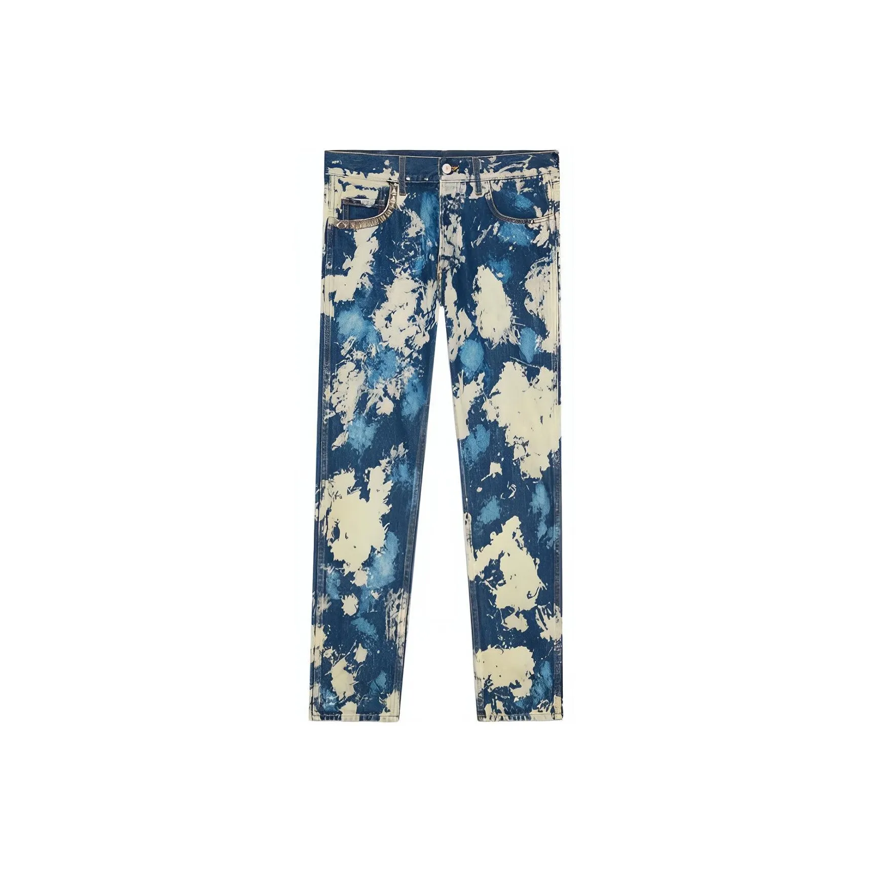 GUCCI Bleached Denim Punk Pants