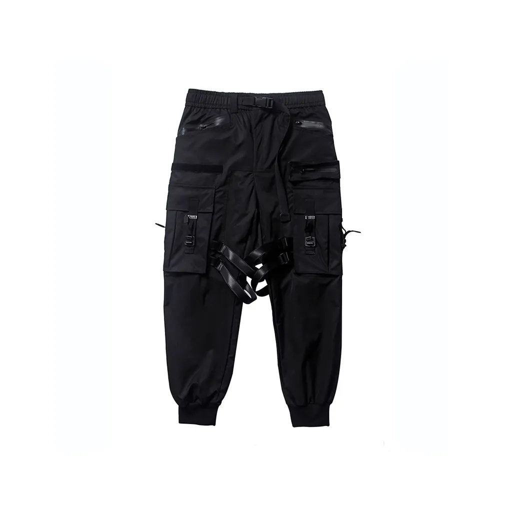 AOGZ Cargo Pants Unisex Black