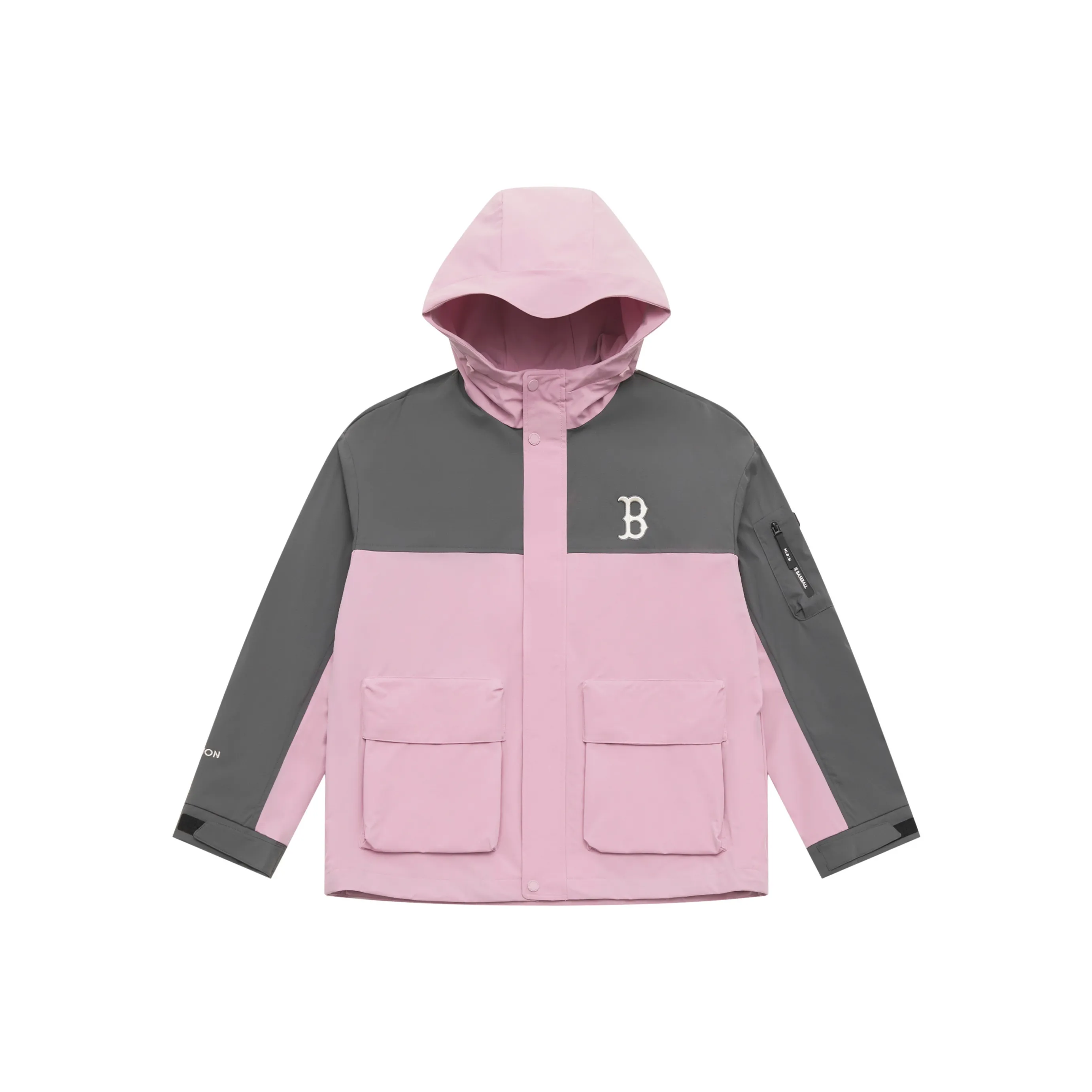MLB Boston Red Sox Basic Collection SS25 Jacket Unisex Heather Gray Purple