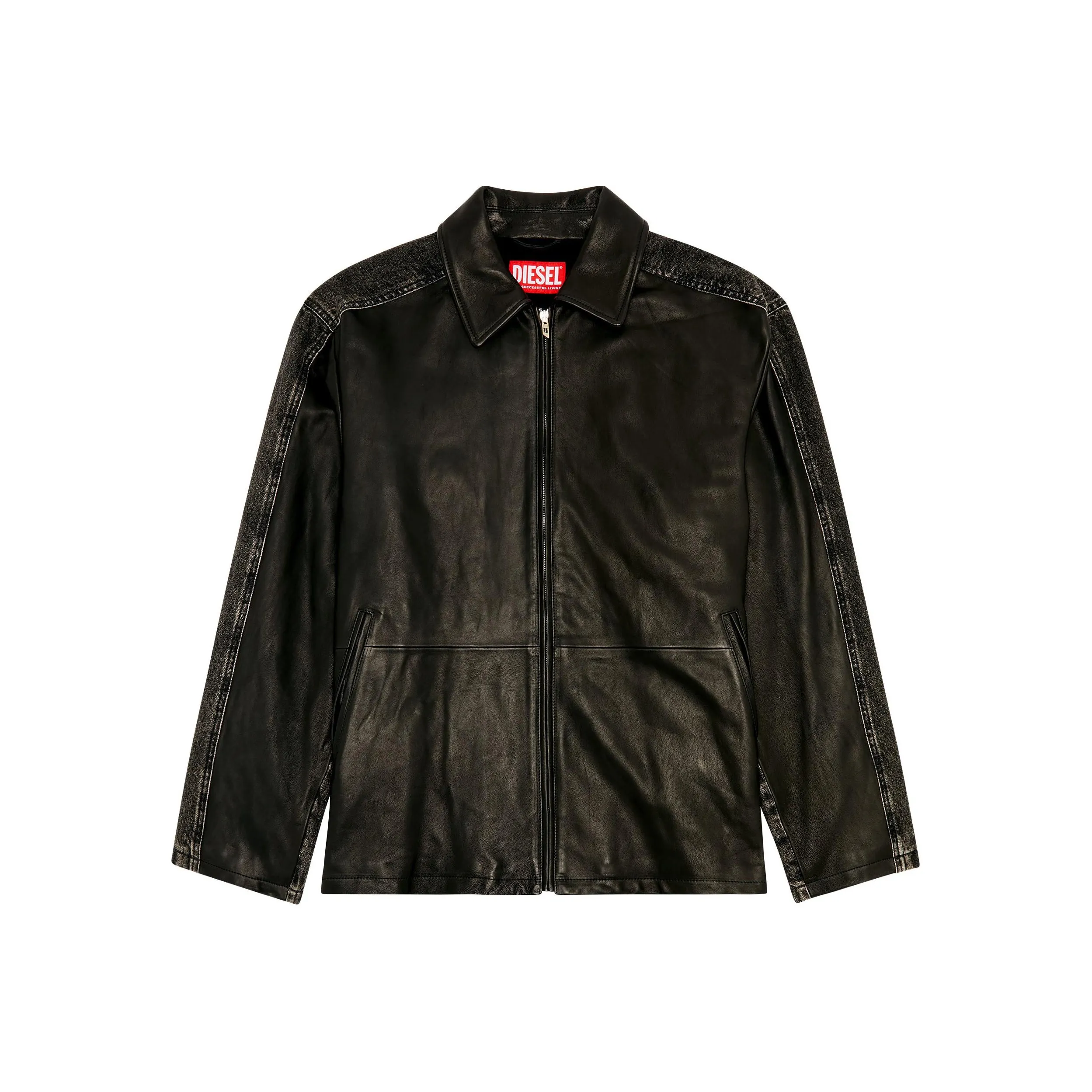 DIESEL L Stoller Leather Jacket