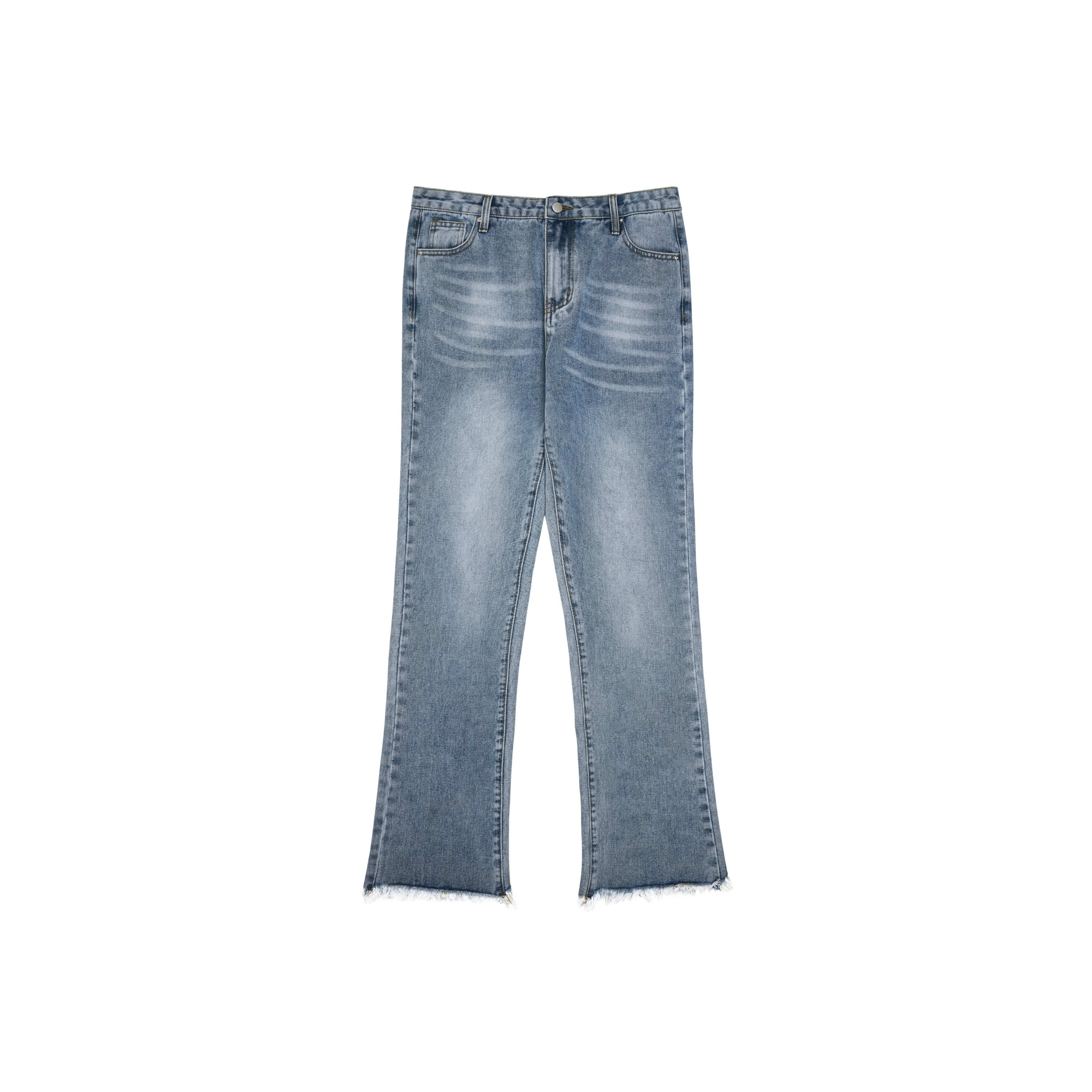 HARSH AND CRUEL SS22 Flared Pants Jeans Unisex Washed Blue